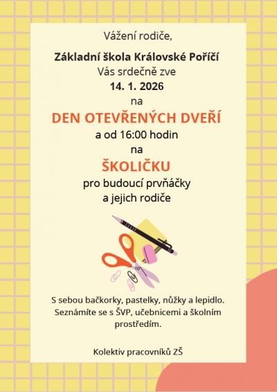 Den otevřených dveří a školička